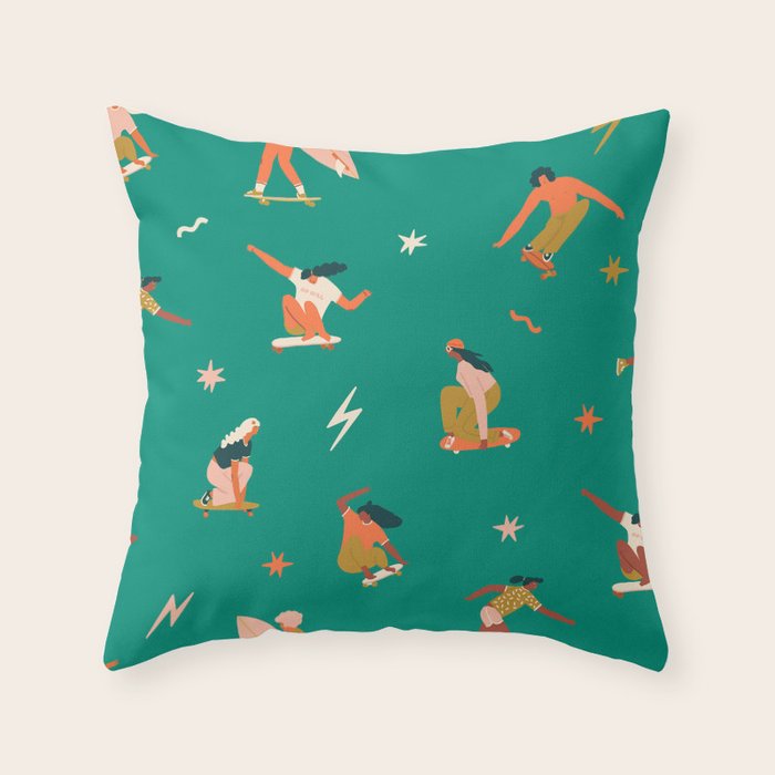 Skatepark Throw Pillow Gallery Image 6
