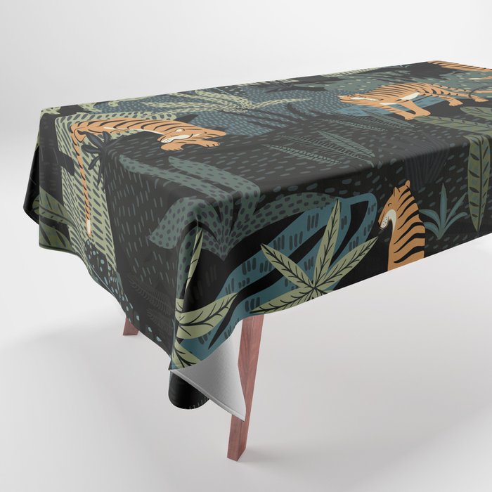Tiger Jungle Tablecloth Gallery Image 1
