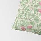 William Morris Arbutus Green Olive Pink Vintage Pattern Pillow Sham Gallery Image 4
