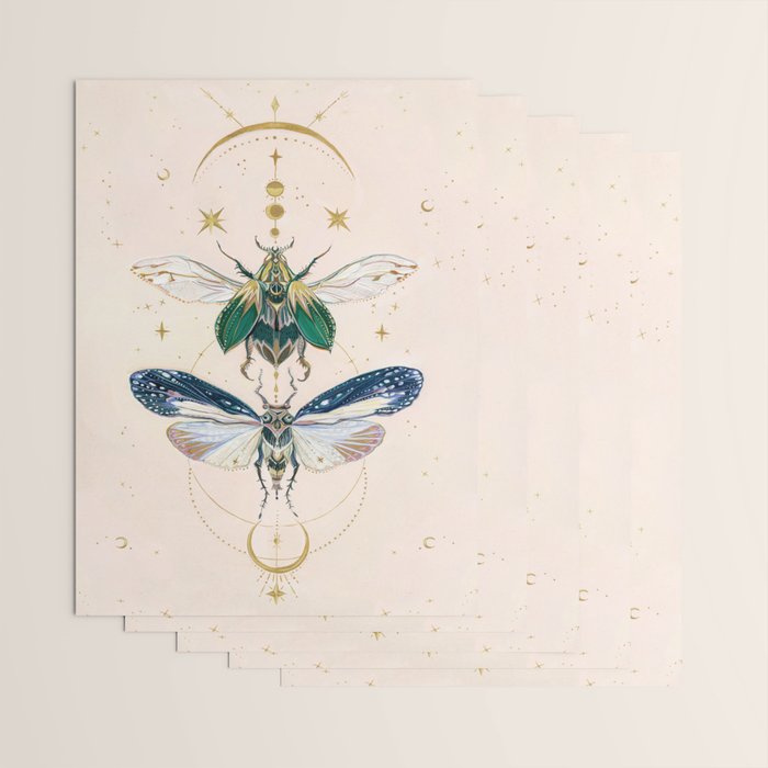 Moon insects Wrapping Paper Gallery Image 3