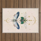 Moon insects Outdoor Rug Gallery Image 1