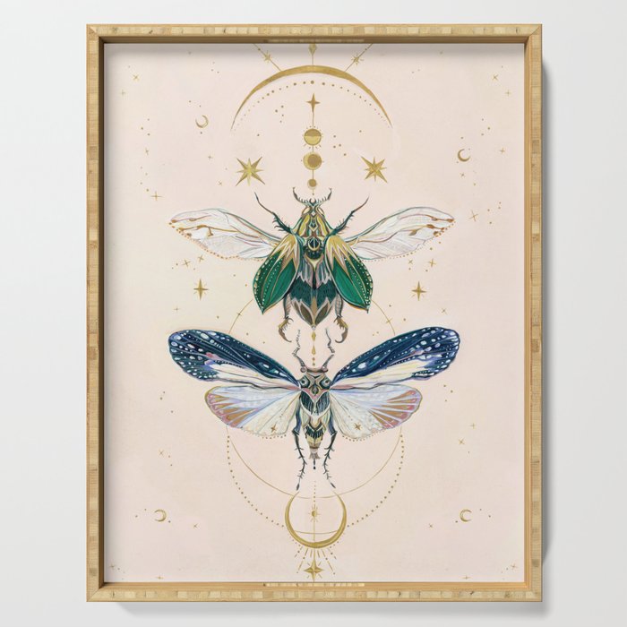 Moon insects Serving Tray Gallery Image 1