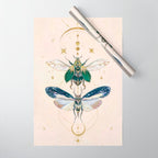 Moon insects Wrapping Paper Gallery Image 1