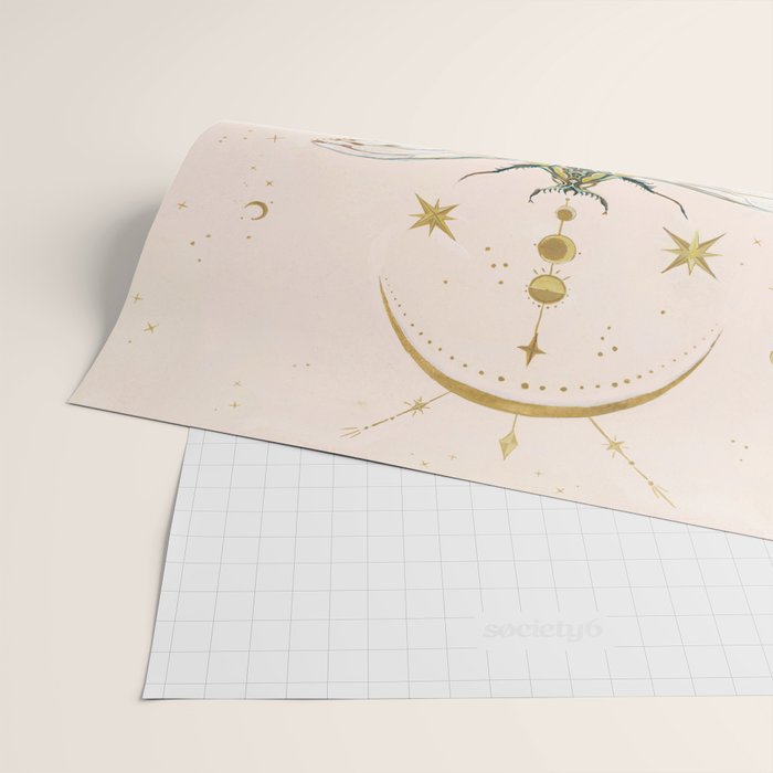 Moon insects Wrapping Paper Gallery Image 2