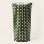 Vintage Stars XI Forest Green Travel Mug Gallery Image 2
