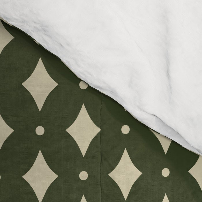 Vintage Stars XI Forest Green Comforter Gallery Image 4