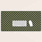 Vintage Stars XI Forest Green Desk Mat Gallery Image 1