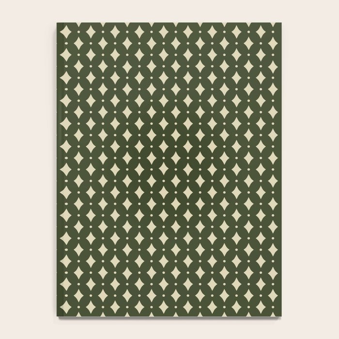 Vintage Stars XI Forest Green Notebook Gallery Image 4