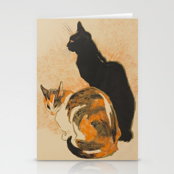 At the Bodiniere Théophile-Alexandre Steinlen 1894 Cat Ink Illustration Stationery Card Gallery Image 2