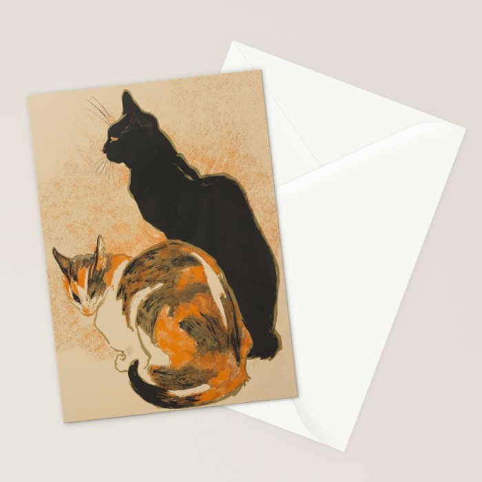 At the Bodiniere Théophile-Alexandre Steinlen 1894 Cat Ink Illustration Stationery Card Gallery Image 2