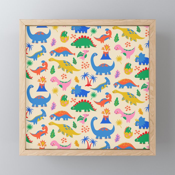 Dinomite Dinosaurs Mini Art Print Gallery Image 1