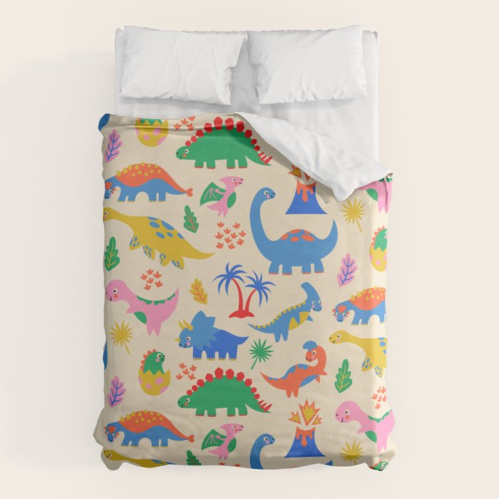 Dinomite Dinosaurs Duvet Cover