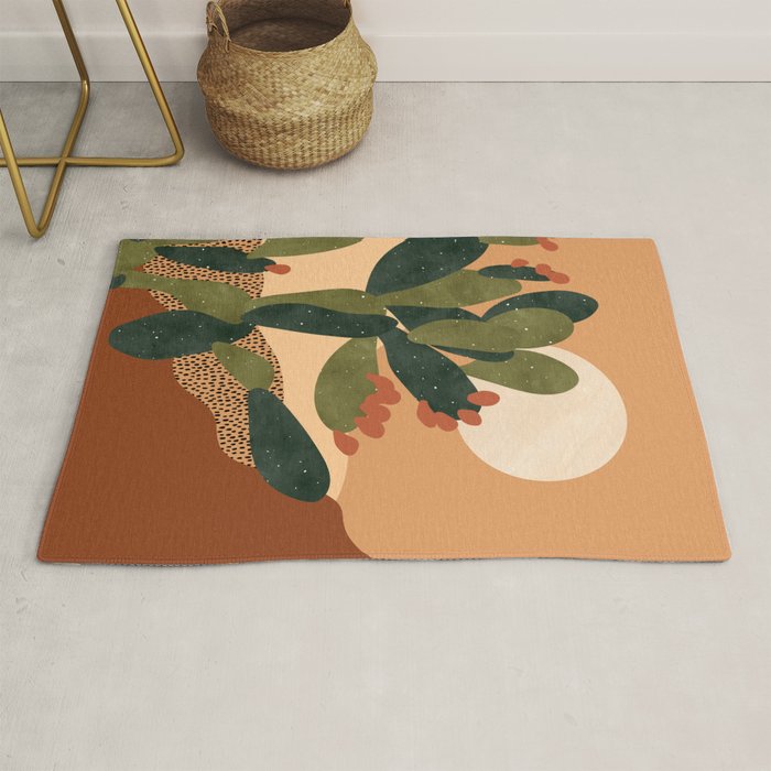 Prickly Pear Cactus Rug Gallery Image 1