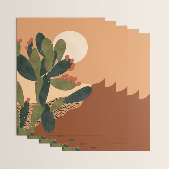 Prickly Pear Cactus Wrapping Paper Gallery Image 3