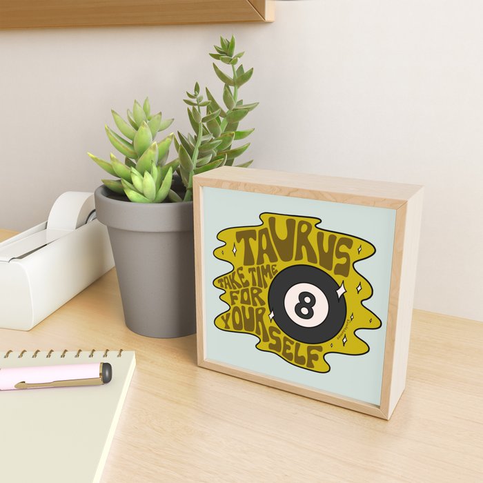 Taurus Magic 8 Ball Mini Art Print Gallery Image 2