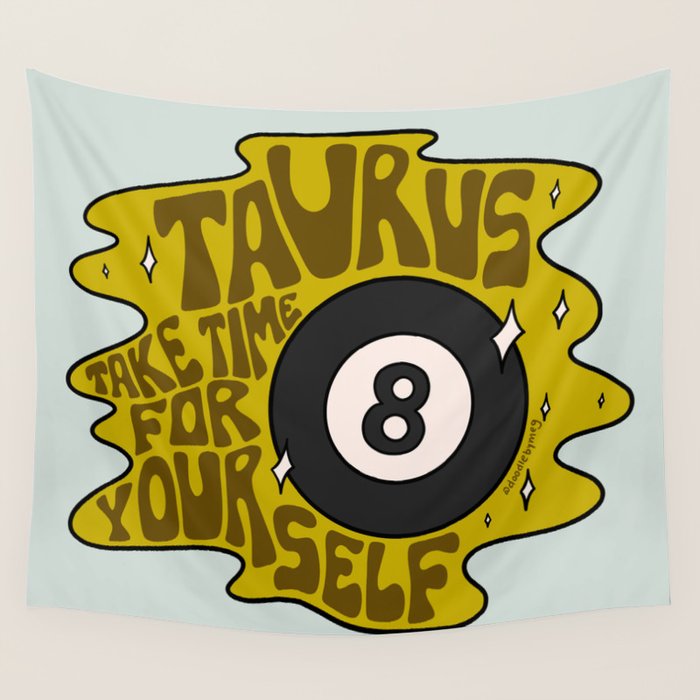 Taurus Magic 8 Ball Wall Tapestry Gallery Image 4