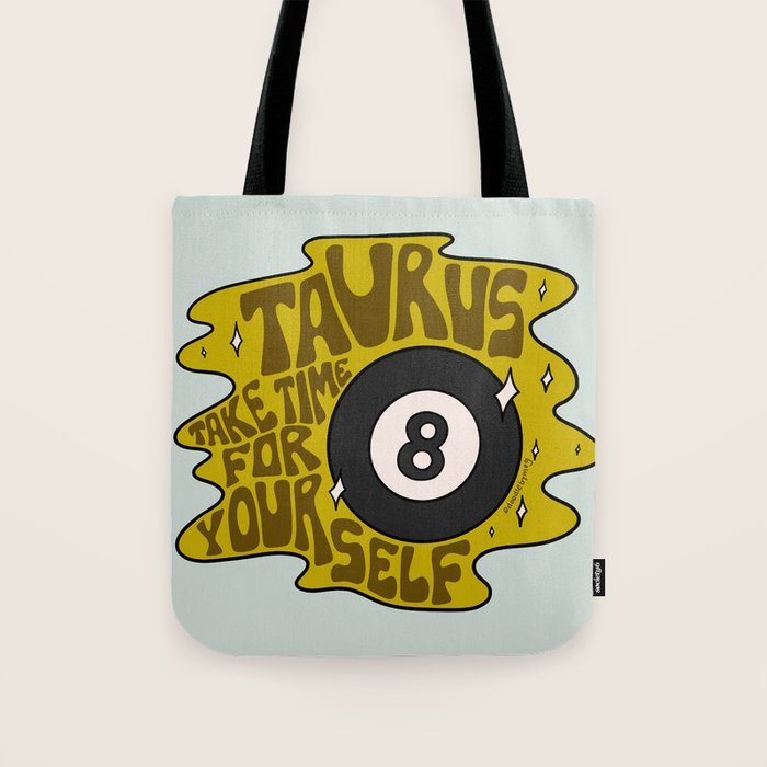 Taurus Magic 8 Ball Tote Bag Gallery Image 1