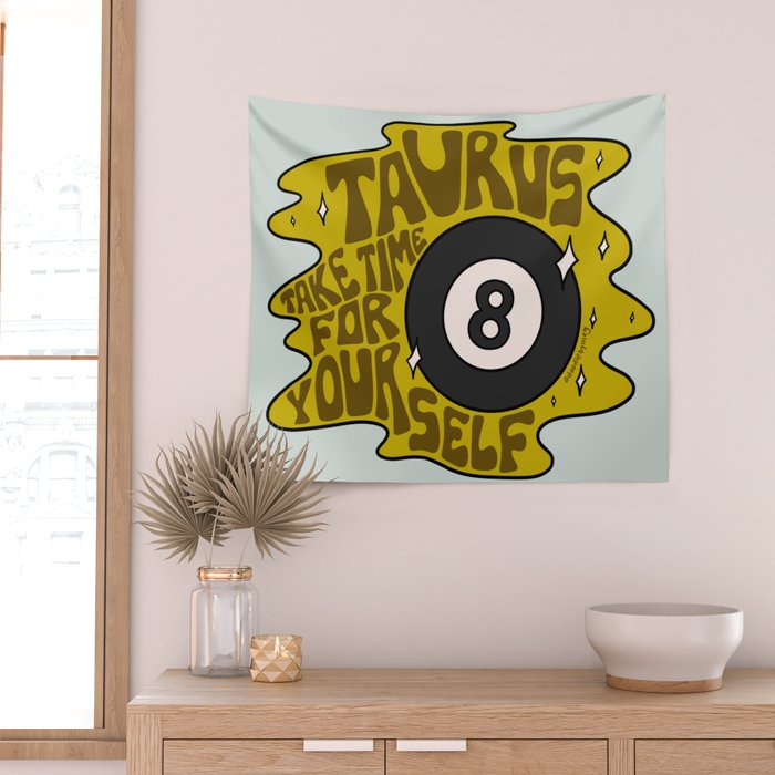 Taurus Magic 8 Ball Wall Tapestry Gallery Image 2
