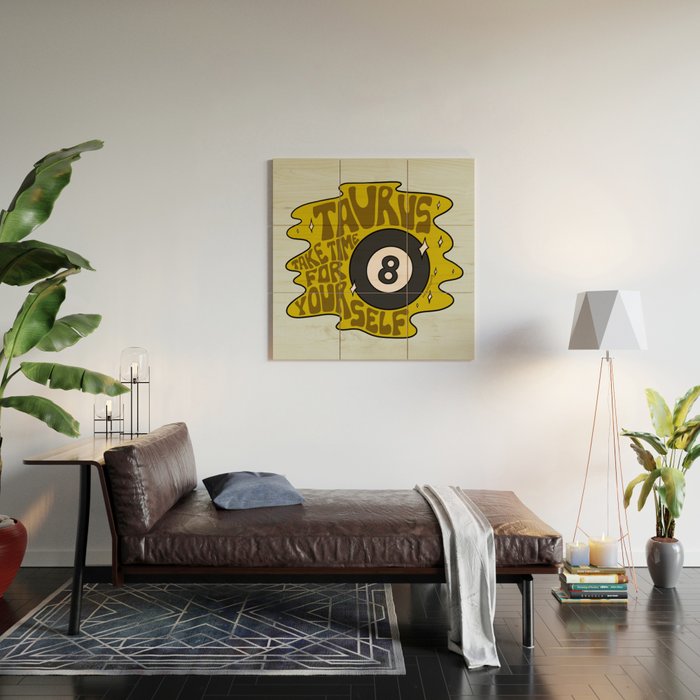 Taurus Magic 8 Ball Wood Wall Art Gallery Image 2