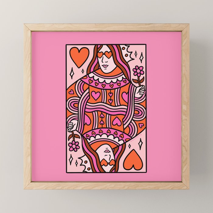 Queen of Hearts Mini Art Print Gallery Image 1