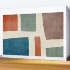 Abstract Earth Tones Organic Shapes Wall Mural Gallery Image 2