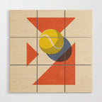 BALLS - Tennis - Clay Court - II b Wood Wall Art Gallery Image 1