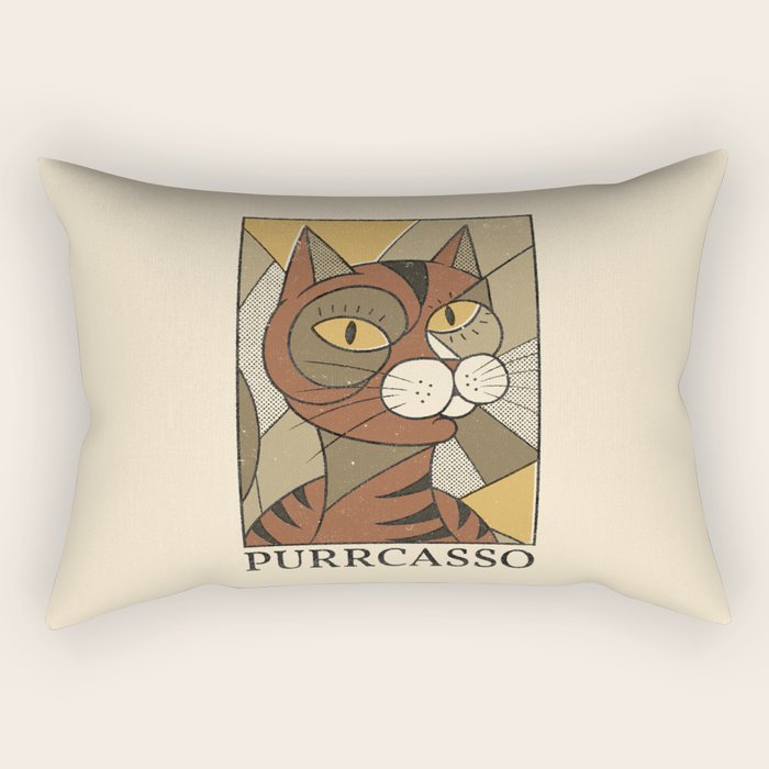 Purrcasso Rectangular Pillow Gallery Image 2