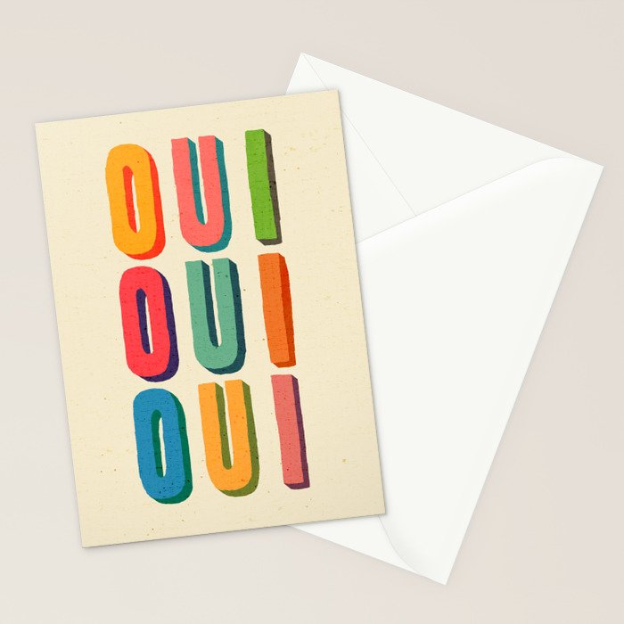 Oui oui oui Stationery Card Gallery Image 2
