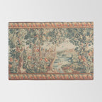 Antique 18th Century French Verdure Flower Garden Tapestry Rug Gallery Image 2