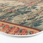 Antique 18th Century French Verdure Flower Garden Tapestry Bath Mat Gallery Image 3