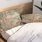 Antique 18th Century French Verdure Flower Garden Tapestry Pillow Sham Gallery Image 2