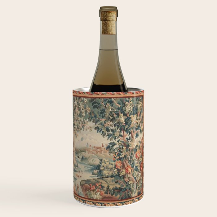Antique 18th Century French Verdure Flower Garden Tapestry Wine Chiller Gallery Image 3