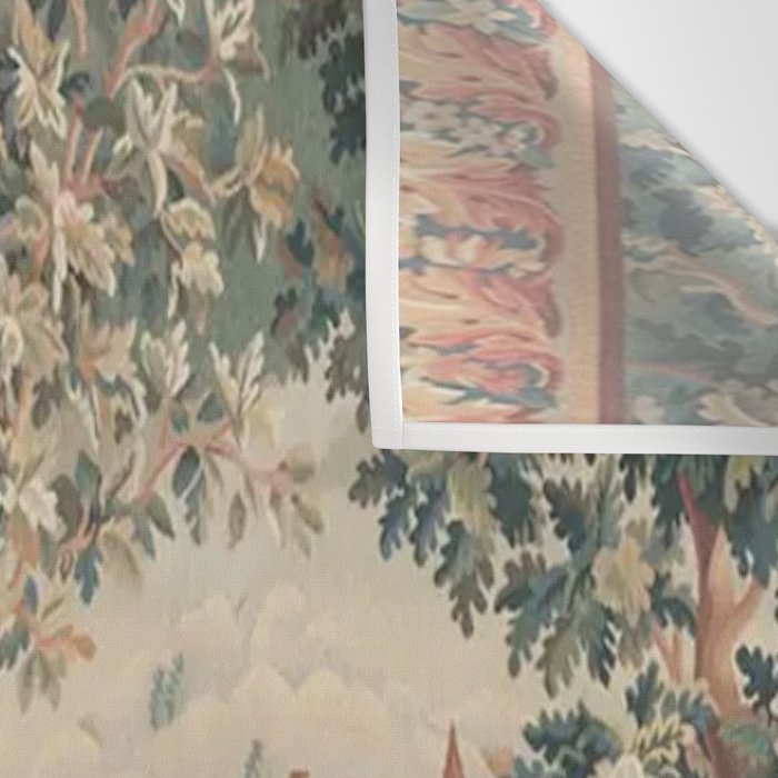 Antique 18th Century French Verdure Flower Garden Tapestry Wall Tapestry Gallery Image 3