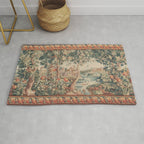 Antique 18th Century French Verdure Flower Garden Tapestry Rug Gallery Image 1