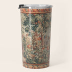 Antique 18th Century French Verdure Flower Garden Tapestry Travel Mug Gallery Image 3