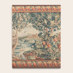 Antique 18th Century French Verdure Flower Garden Tapestry Notebook Gallery Image 4