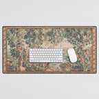 Antique 18th Century French Verdure Flower Garden Tapestry Desk Mat Gallery Image 1