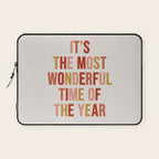 Most Wonderful Time Multi Colored Warm Laptop Sleeve Gallery Image 1