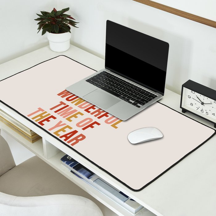 Most Wonderful Time Multi Colored Warm Desk Mat Gallery Image 2