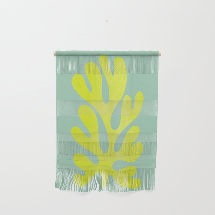 Lime & Sea Green: Matisse Paper Cutouts 06 Wall Hanging Gallery Image 1