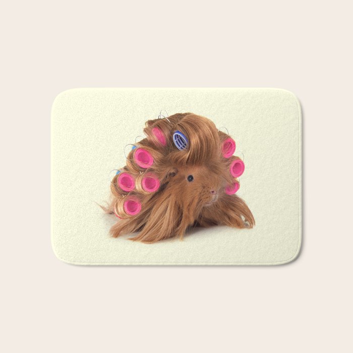 CURLY GUINEA PIG Bath Mat Gallery Image 1