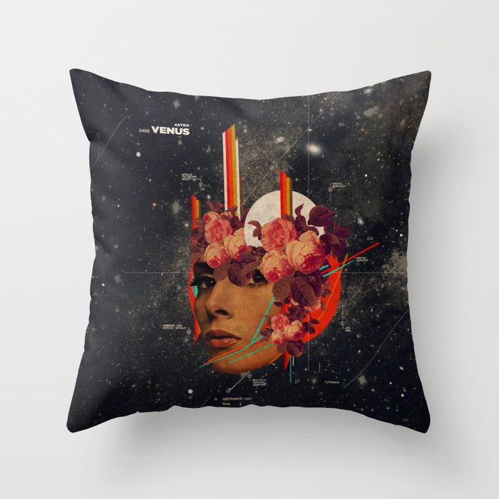 Astrovenus Throw Pillow Gallery Image 1
