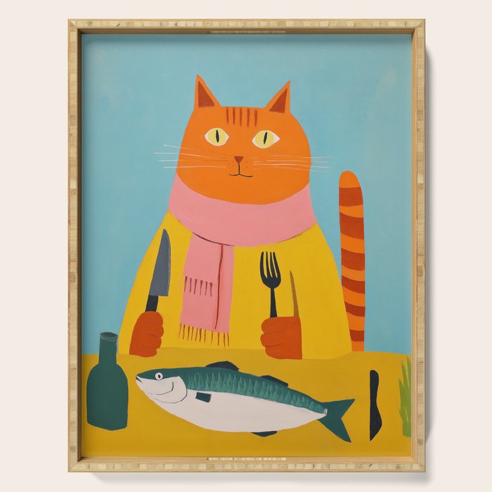 Hungry Cats Fish Feast Serving Tray Gallery Image 1