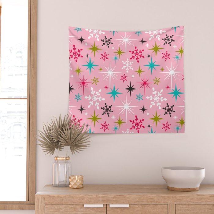 Stardust Pink Wall Tapestry Gallery Image 2