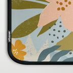 Modern exotic jungle cocoa beans, flowers and plants illustration Laptop Sleeve Gallery Image 3