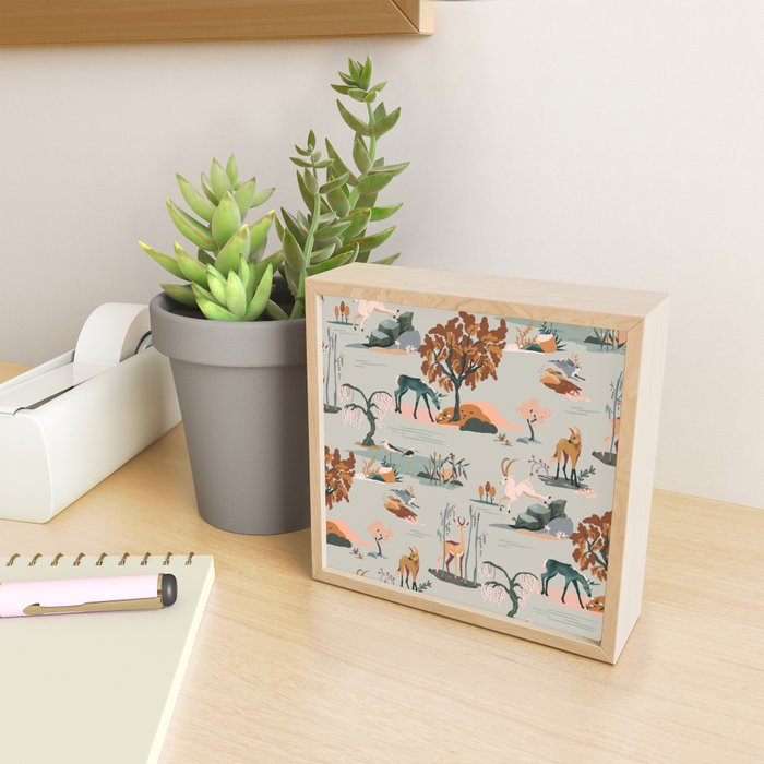 Vibrant Unicorn & Animal Pattern Mini Art Print Gallery Image 2