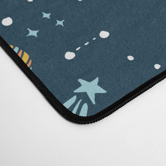Dinosaurs Floating on an Asteroid Desk Mat Gallery Image 4