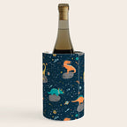 Dinosaurs Floating on an Asteroid Wine Chiller Gallery Image 1