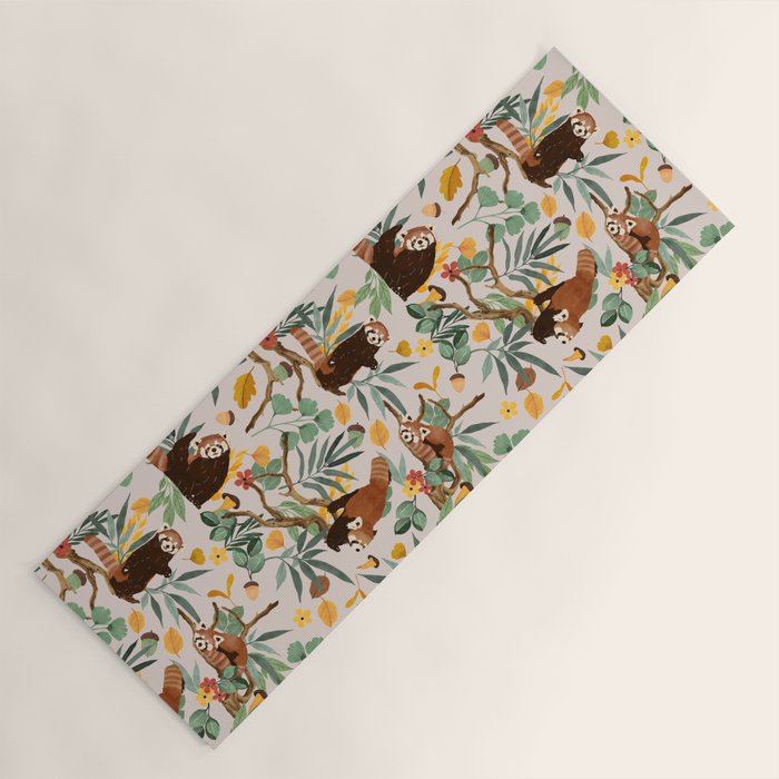 RED PANDAS IN WILD NATURE 10 Yoga Mat Gallery Image 1