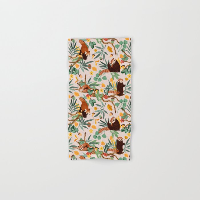 RED PANDAS IN WILD NATURE 10 Bath Towel Gallery Image 1
